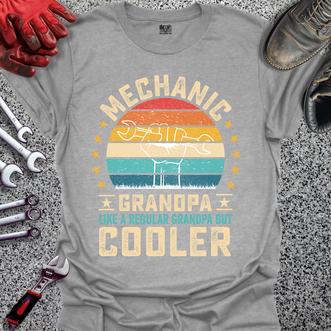 Mechanic Grandpa Cooler - Grit and Glory Tees