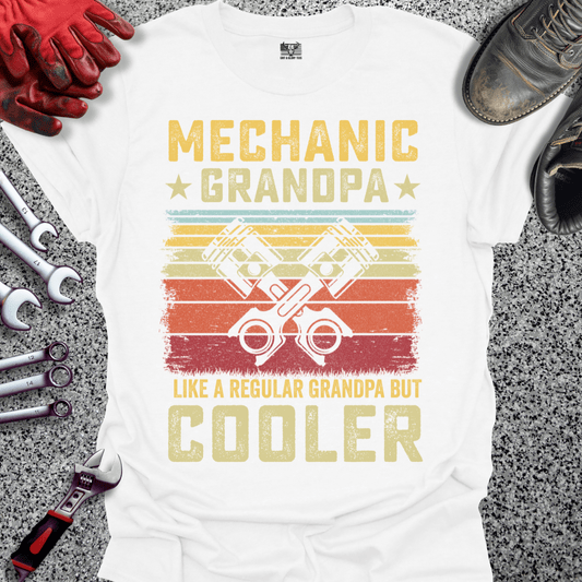 Mechanic Grandpa Cooler Piston - Grit and Glory Tees