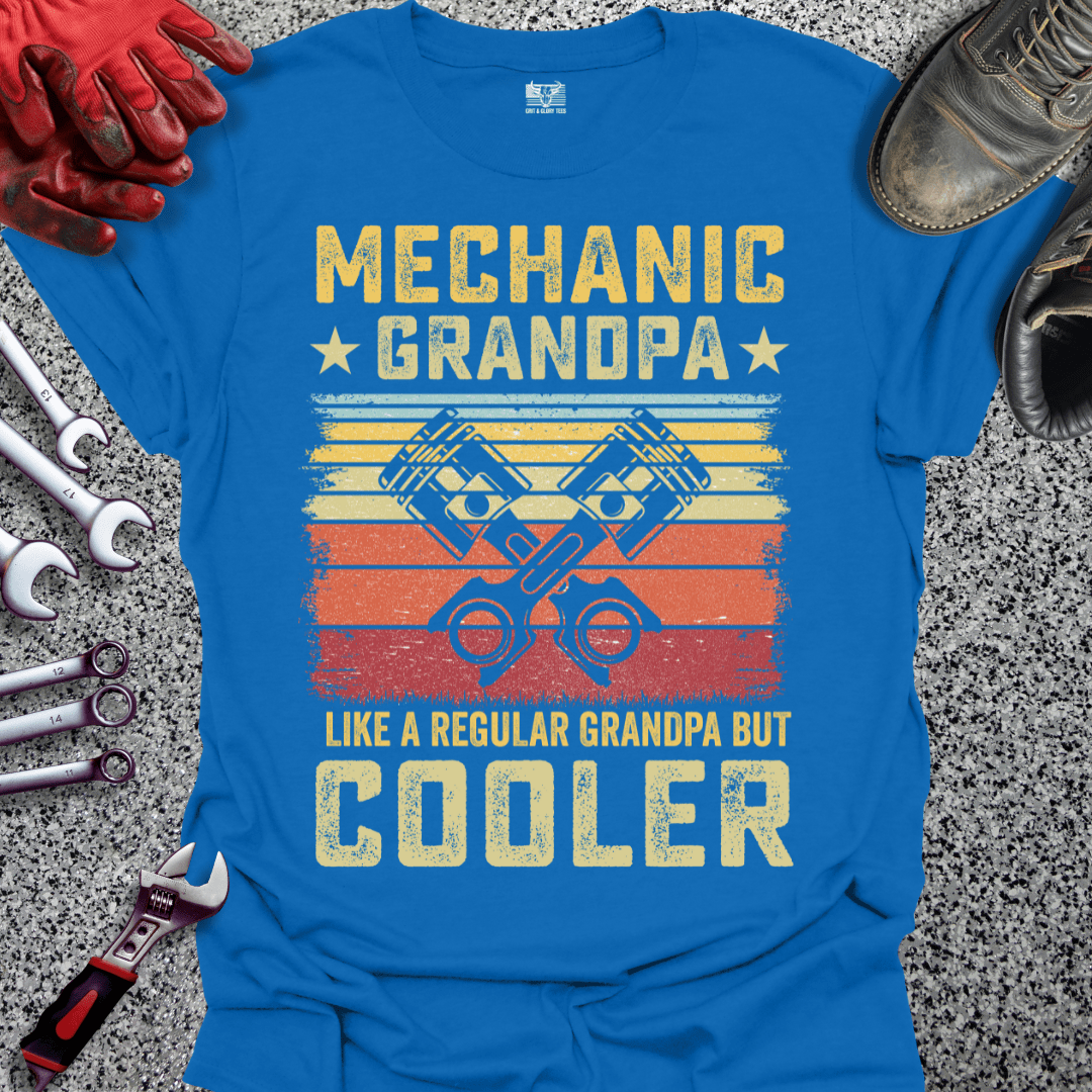 Mechanic Grandpa Cooler Piston - Grit and Glory Tees