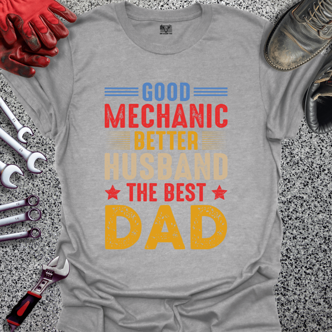 Mechanic Husband Dad - Grit and Glory Tees