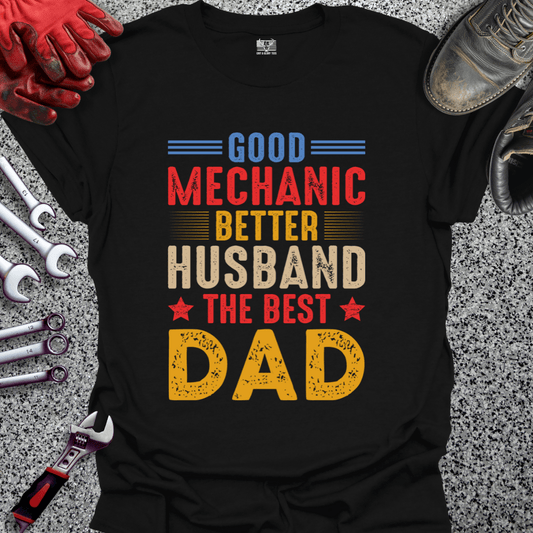 Mechanic Husband Dad - Grit and Glory Tees
