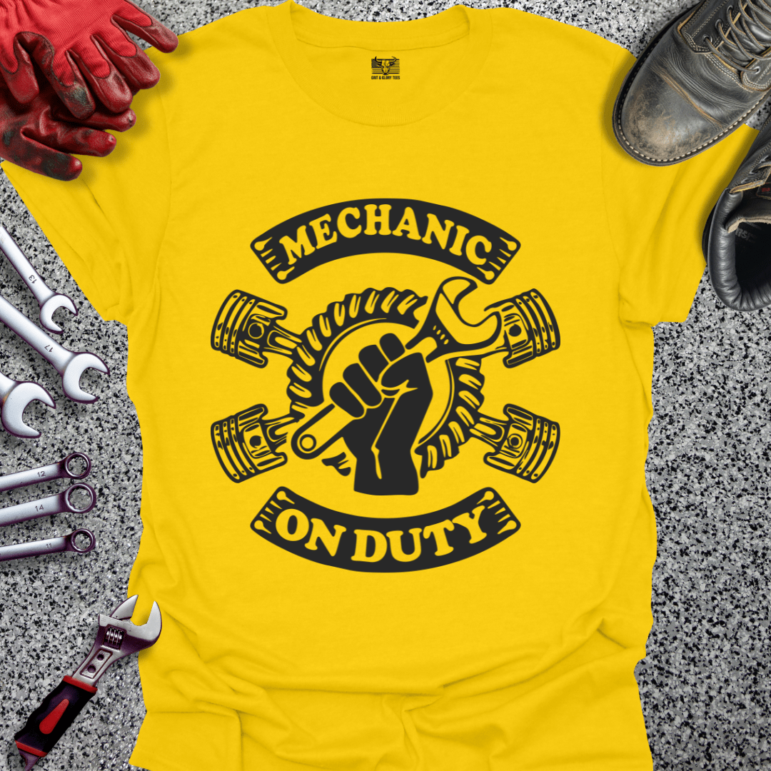 Mechanic On Duty - Grit and Glory Tees