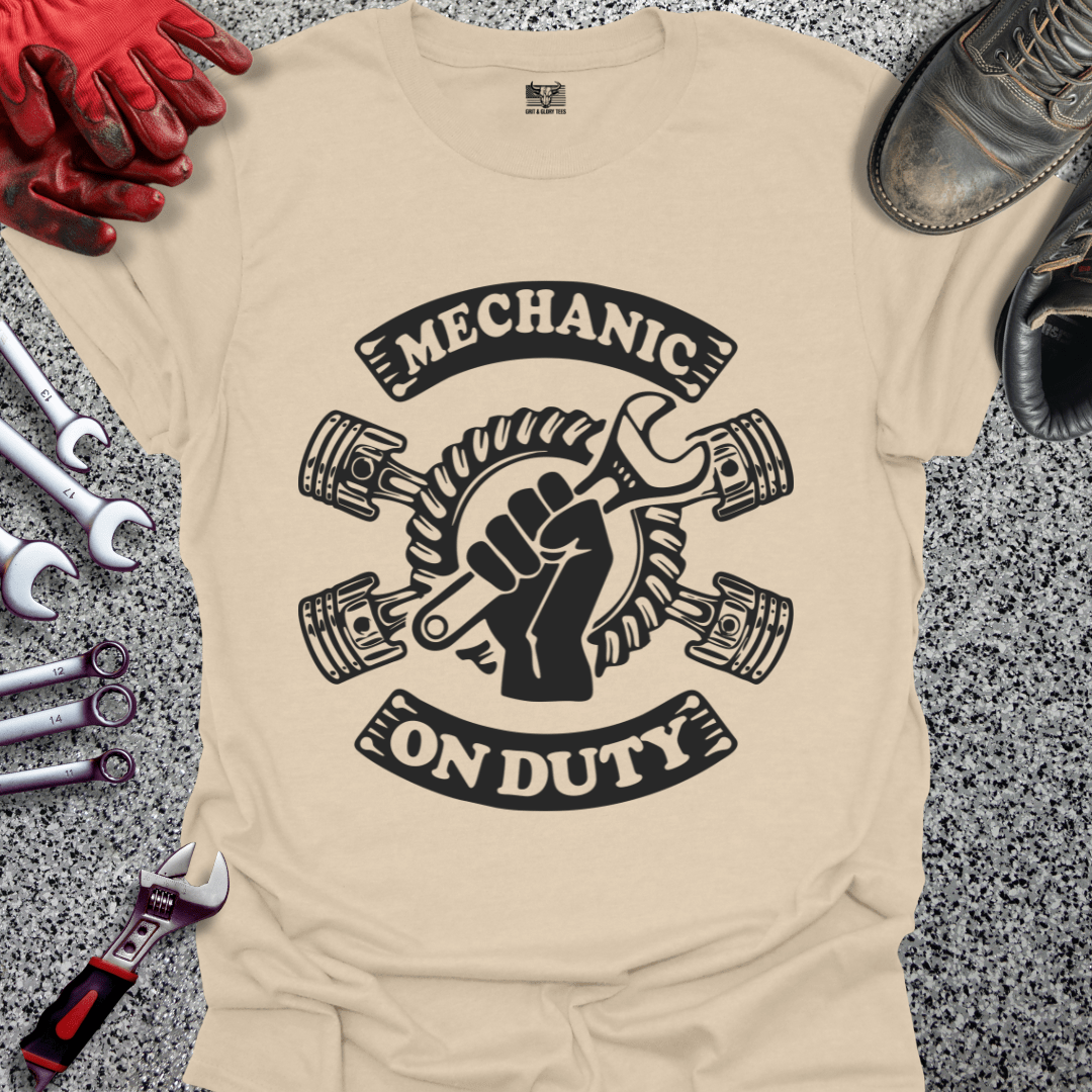 Mechanic On Duty - Grit and Glory Tees