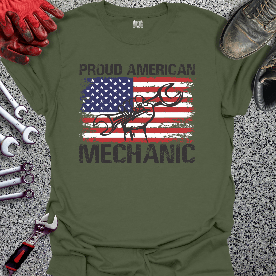 Proud American Mechanic - Grit and Glory Tees