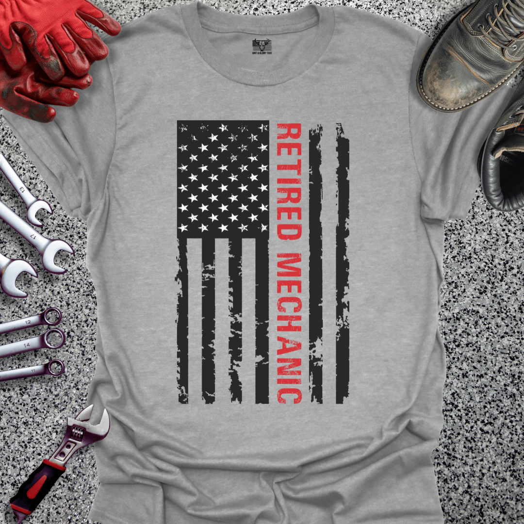 Retired Mechanic Flag - Grit and Glory Tees