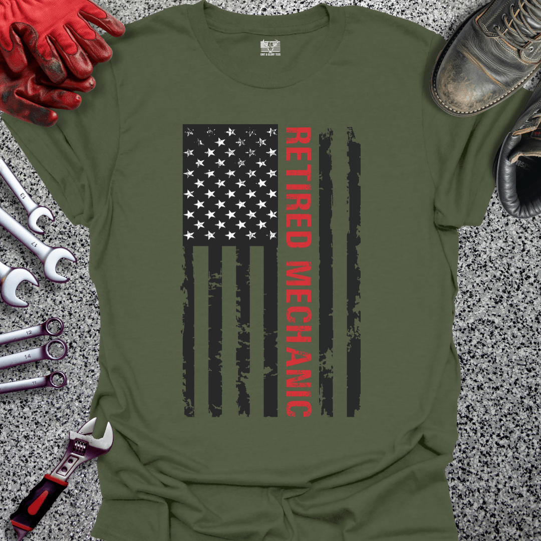 Retired Mechanic Flag - Grit and Glory Tees